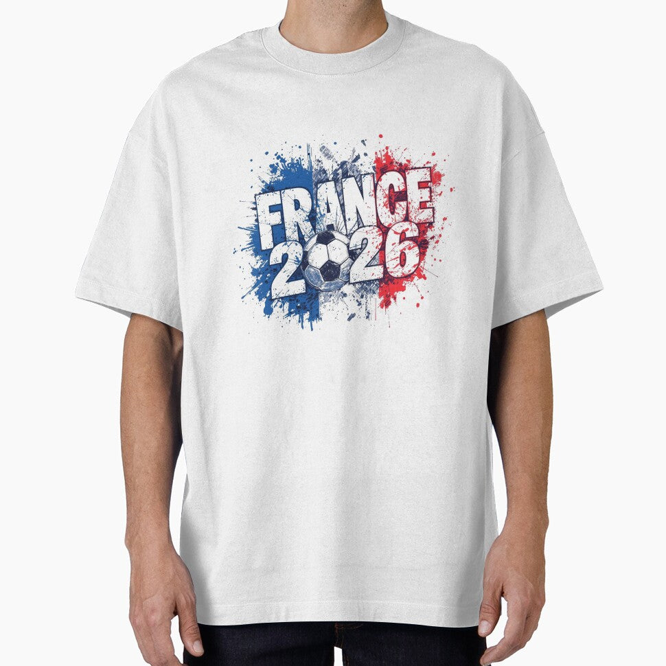 France 2026 Soccer Football Vintage Retro Flag by PACS0011