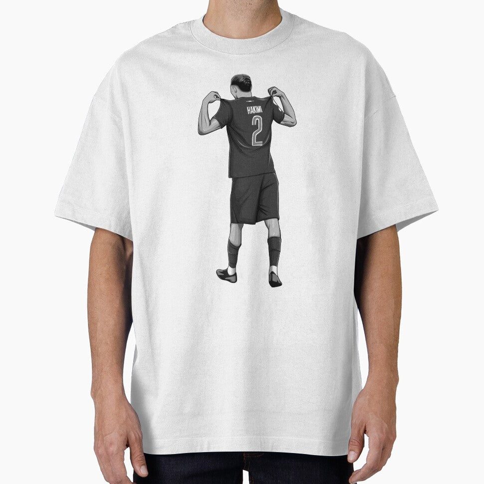 Achraf Hakimi Black and White Version by Aldduardo