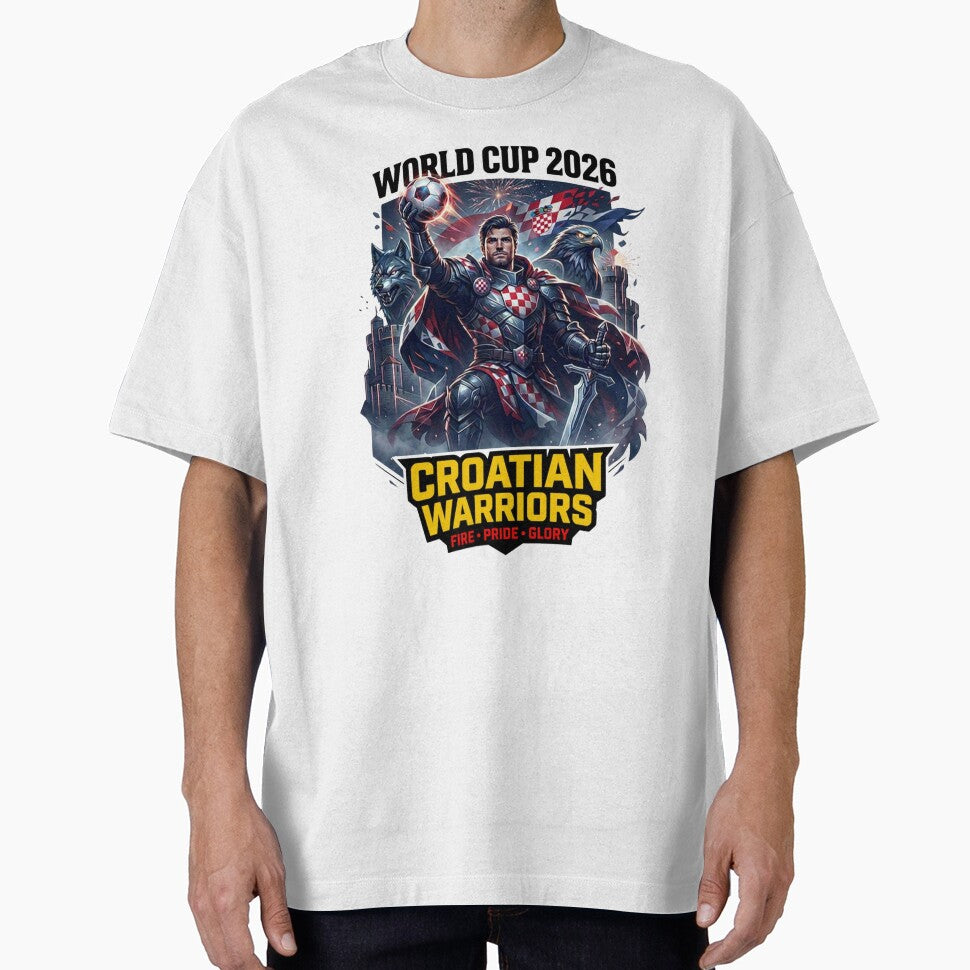 Croatian Warriors Football Fan Design by Retro Arabica