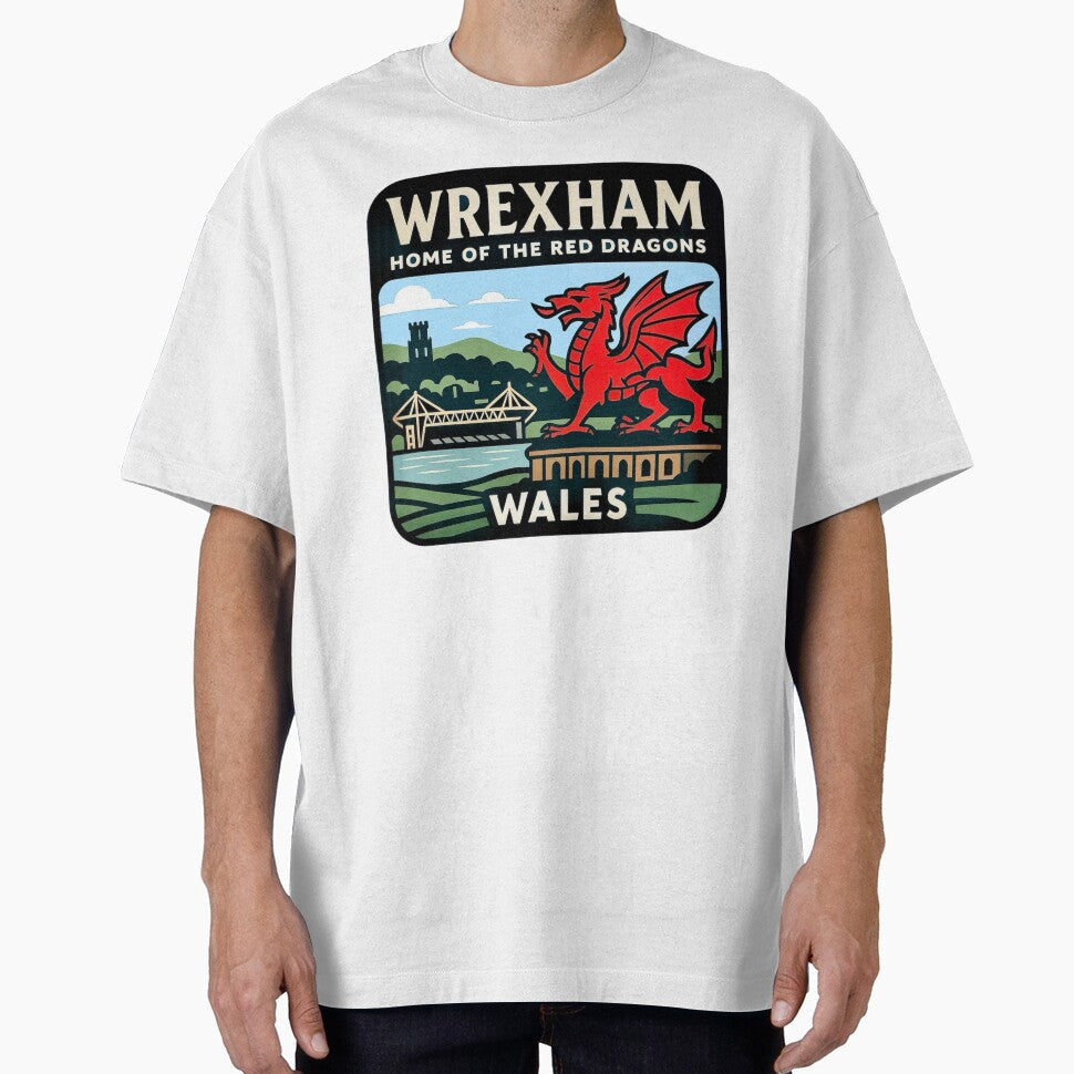 Wrexham, Wales – Home of the Red Dragons by Myra365Art