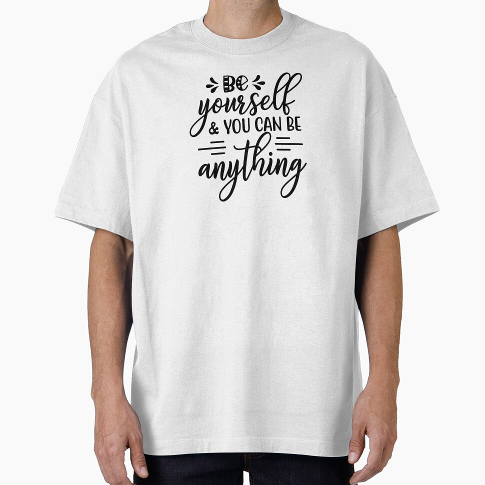 Yoga Quote Be Yourself and You Can Be Anything Motivational Saying by SoccaTamam