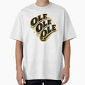Ole Ole Ole Gold Black Soccer Typography – Bold Football Celebration Chant Art | Soccer Fan Gift by irfanshikh