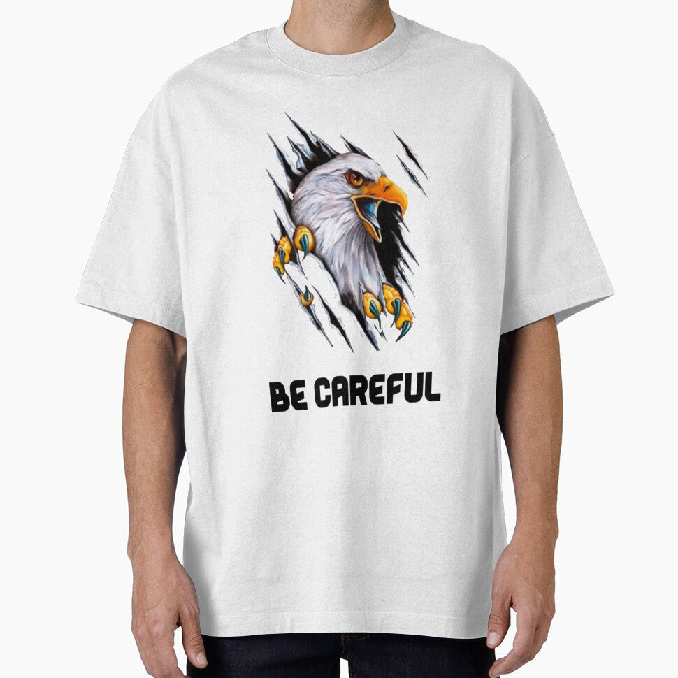 Be careful Design of an eagle tearing a T-shirt by coolt-sherit