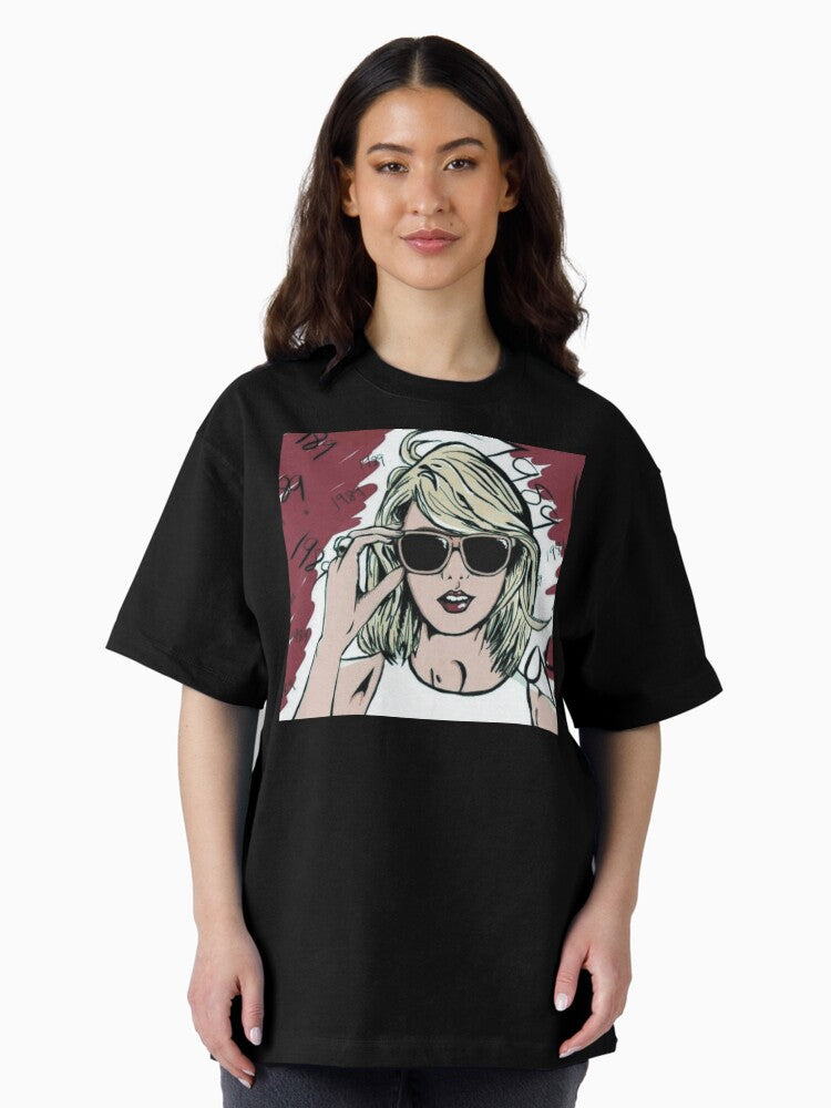 THE ERAS TOUR Oversized T-Shirt Style001 Hoodie, Sweatshirt | PureTeeCo.com (Image 2)