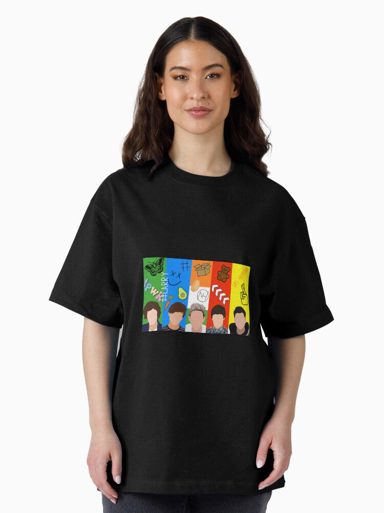 One Direction Oversized T-Shirt Style029 Hoodie, Sweatshirt | PureTeeCo.com (Image 2)