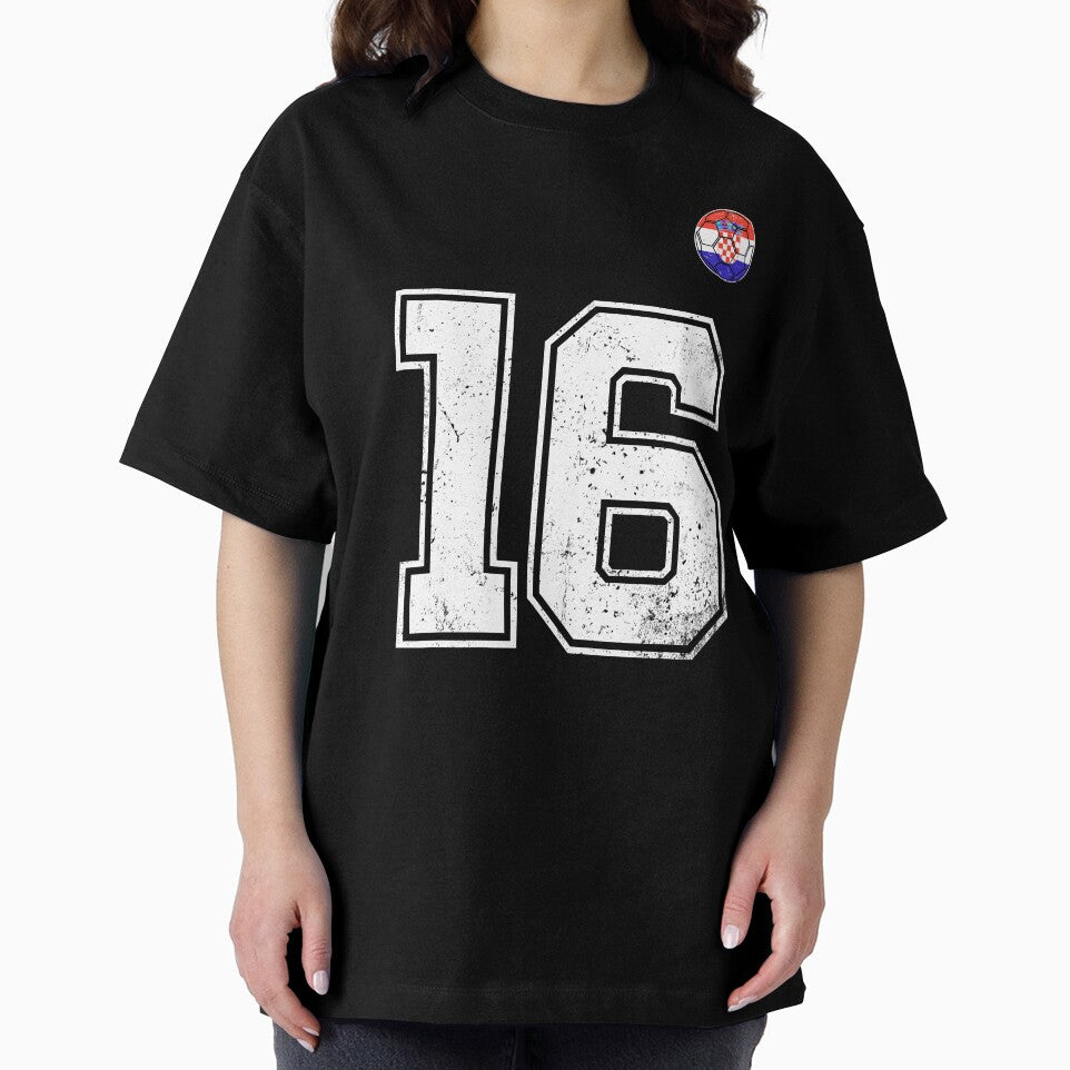 Croatia Soccer Number 16 Vintage Sports Fan by KristenosNehk