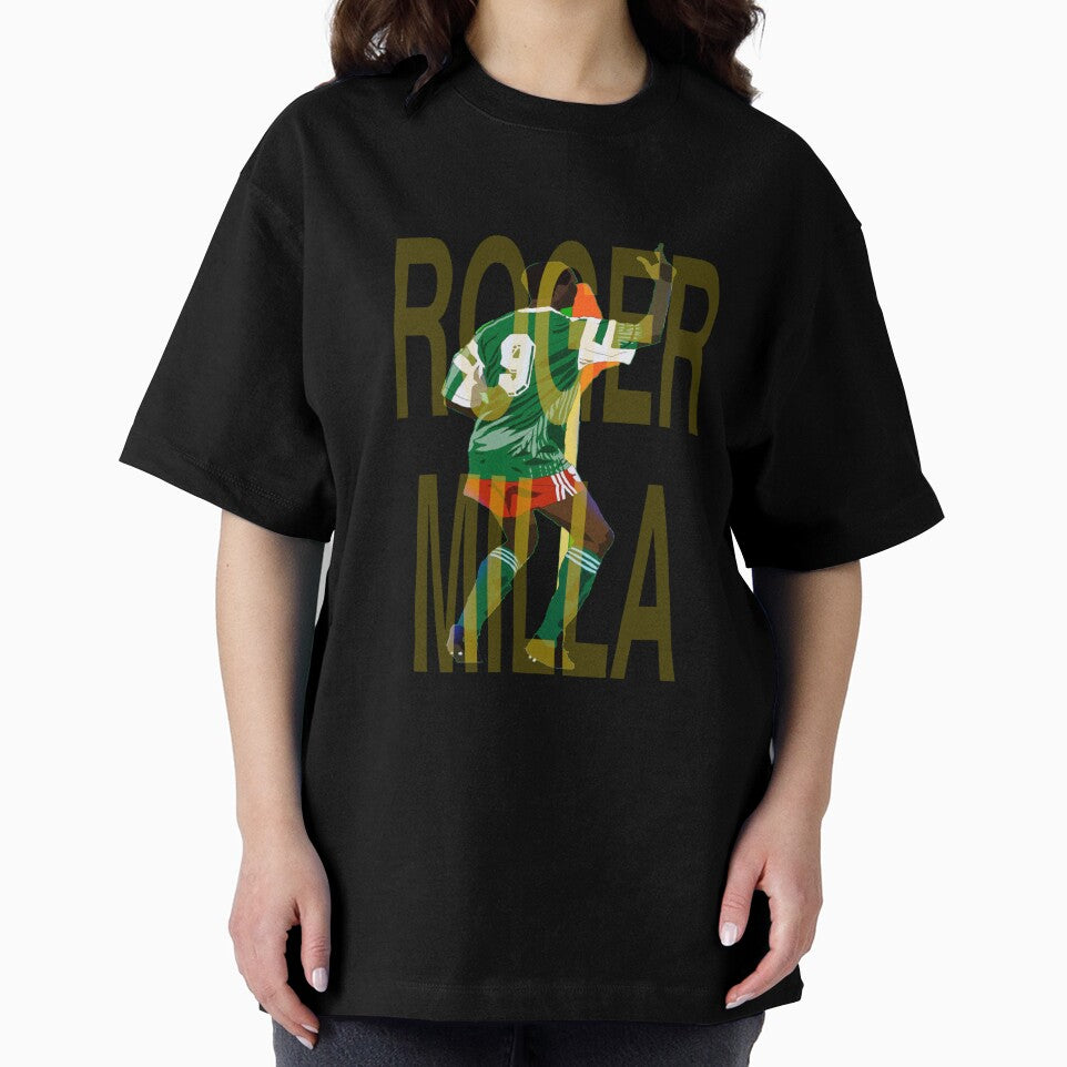 Roger Milla Cameroon Italia 90 Goal Dance Celebration by silkdegreestees