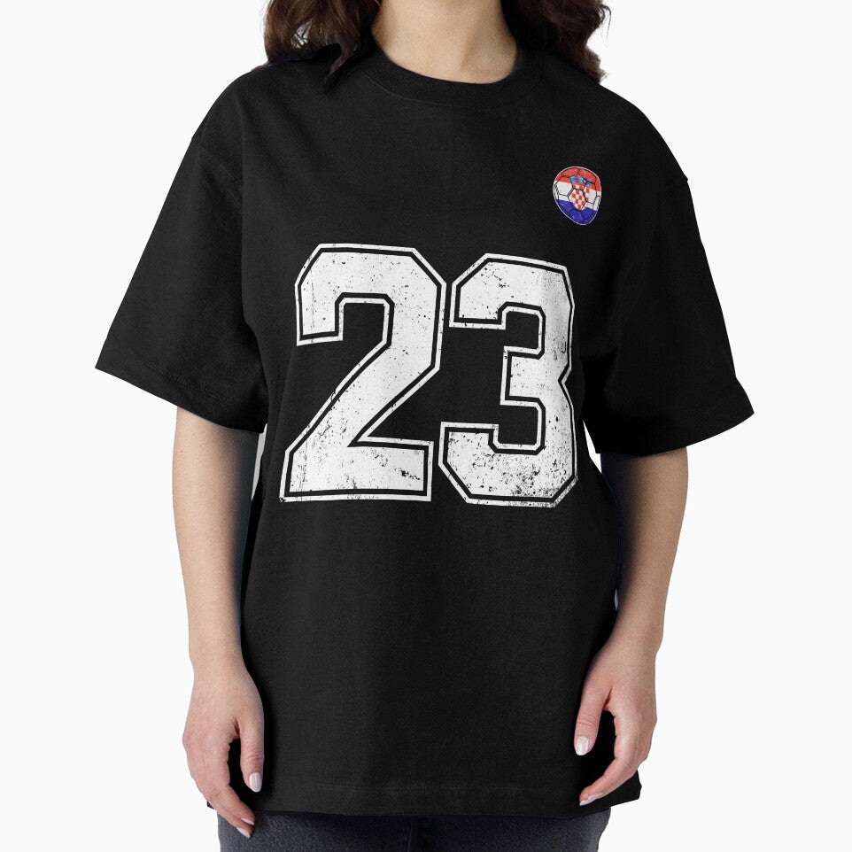 Croatia Soccer Number 23 Vintage Sports Fan by KristenosNehk