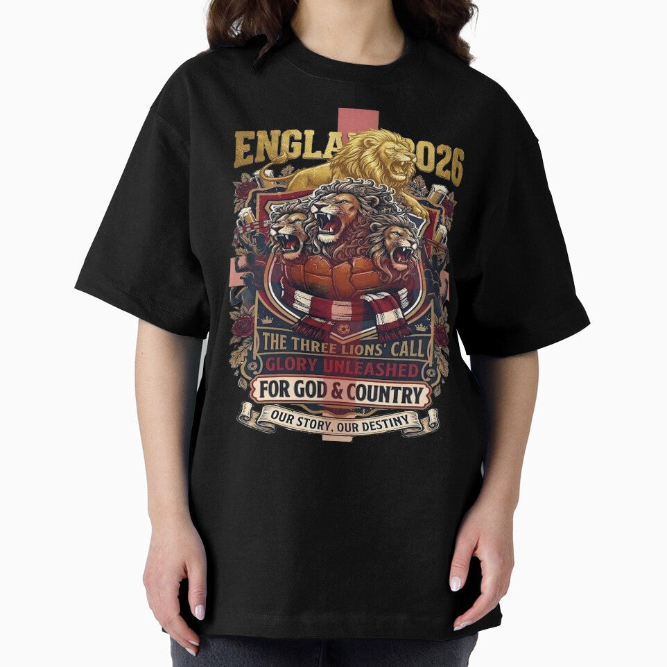 England Football Shirt 2026 – Three Lions England Fan T-Shirt, Football Cup 2026 England Supporter Tee, England Soccer Shirt UK, Football Fan Gift by al21ex