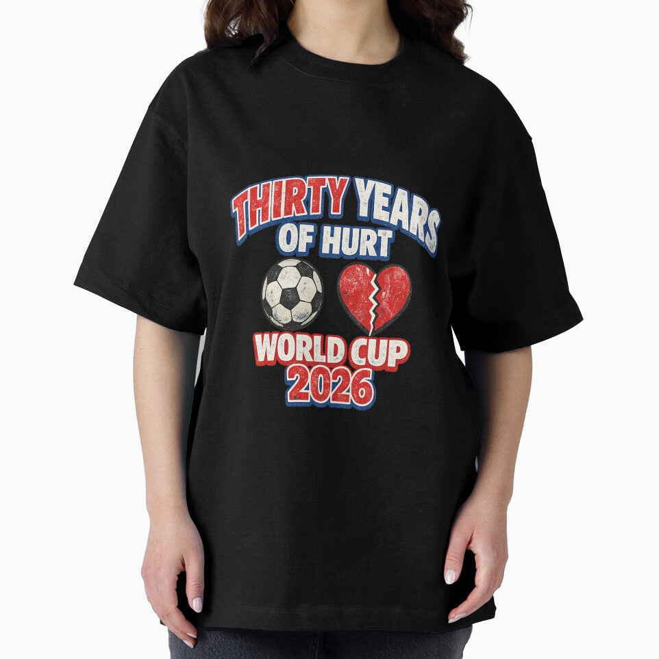 Thirty Years of Hurt – World Cup 2026 England Football Fan Shirt by ArthUpscale