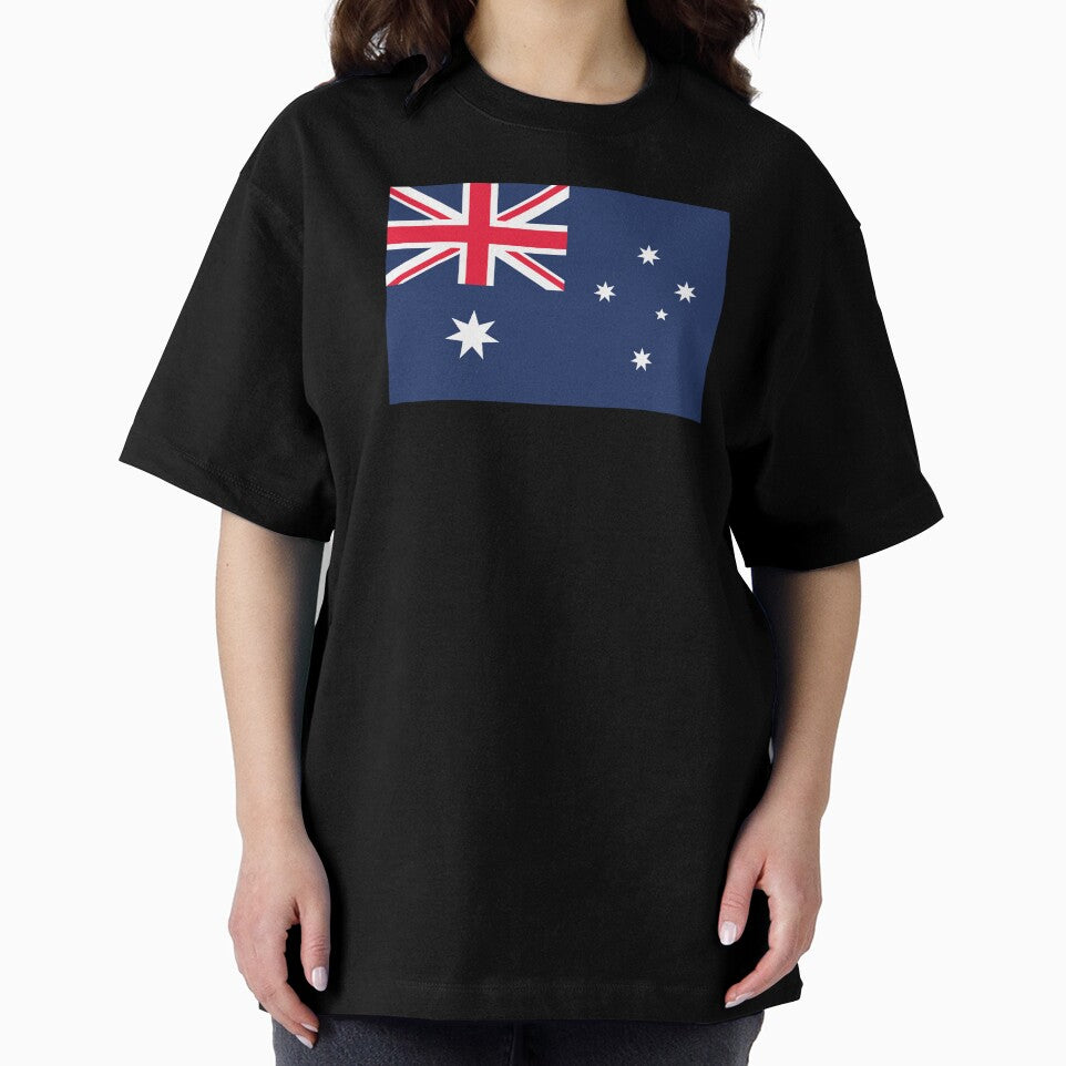 Australia Flag With Text (On White) by STUDIO-72