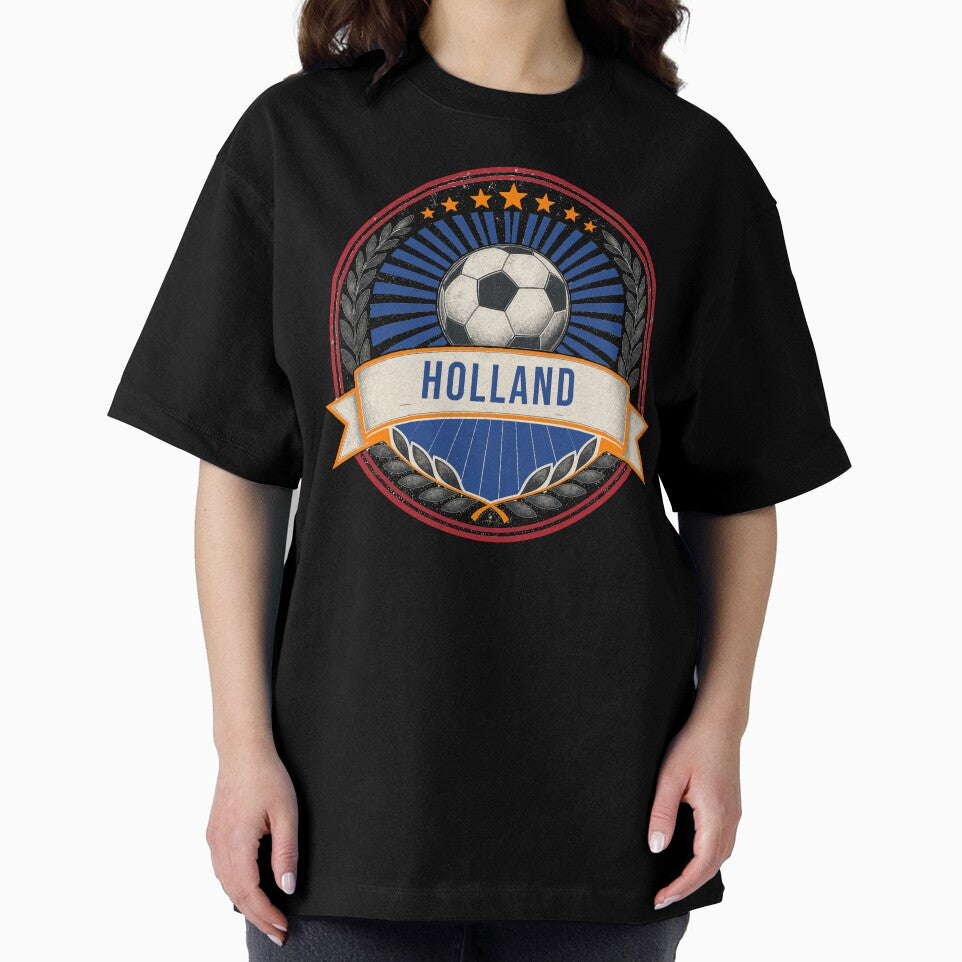 Holland Vintage Soccer Crest — Retro Dutch Football Badge Fan Emblem by icemanphotos