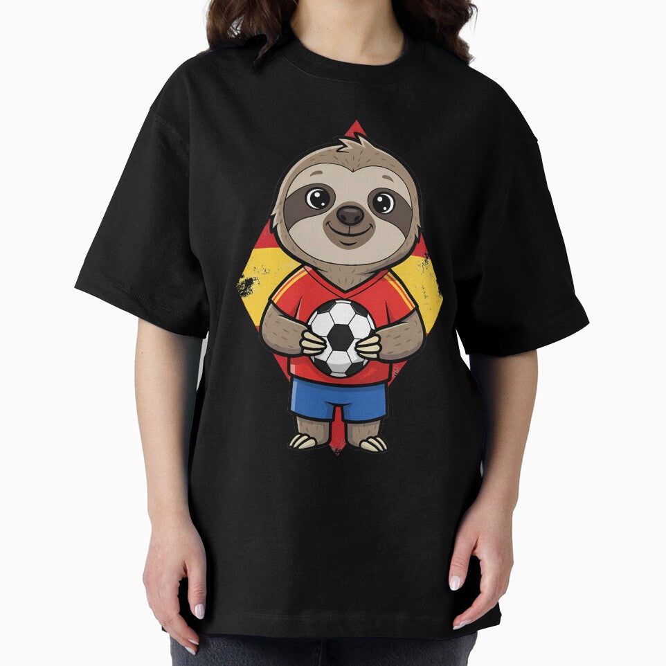 Spain Soccer Sloth Football Fan Animal by k3rstman1