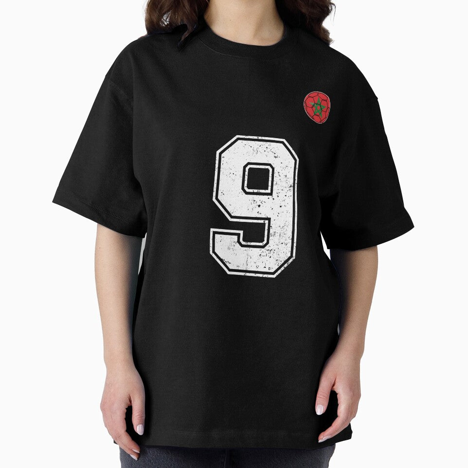 Morocco Soccer Number 9 Vintage Sports Fan by OliviaHayesArt