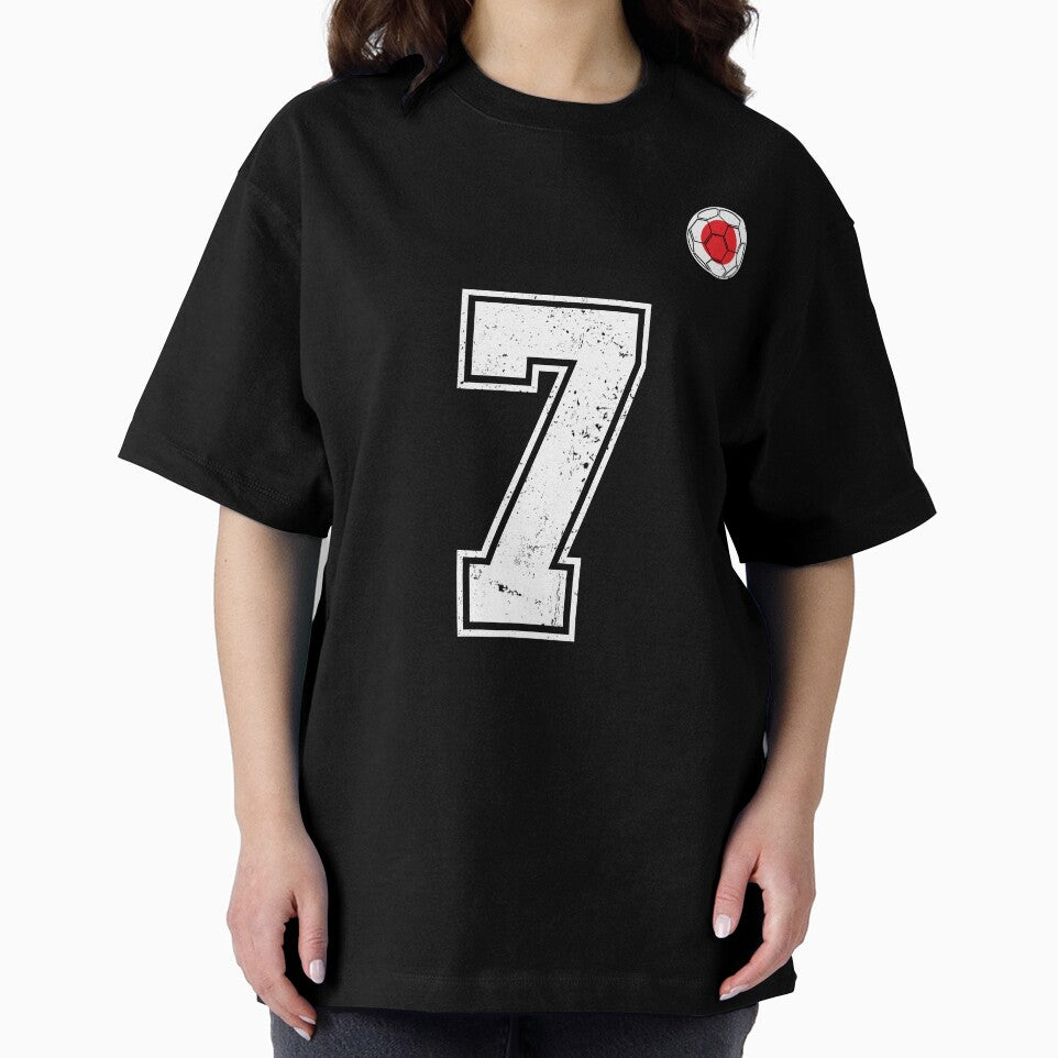 Japan Soccer Number 7 Vintage Sports Fan by LiviuGligoros