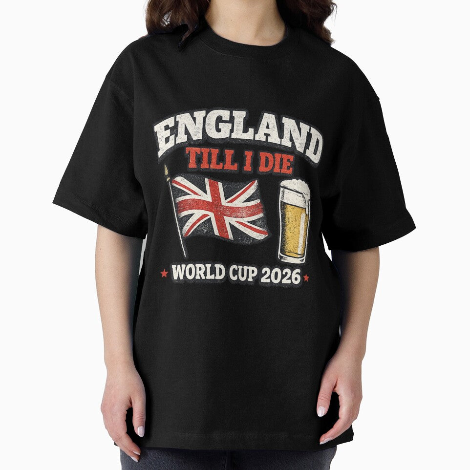 England Till I Die – World Cup 2026 Retro Football Fan Shirt by ArthUpscale