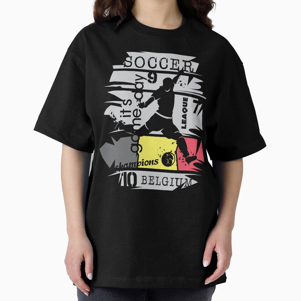 Gift Idea Design Football Belgium Goal Shot Ball Explosion Fan Illustration by AndreMi