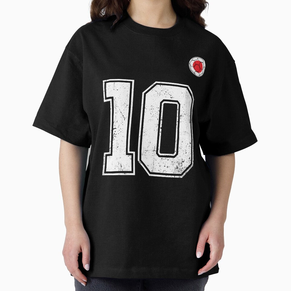Japan Soccer Number 10 Vintage Sports Fan by LiviuGligoros