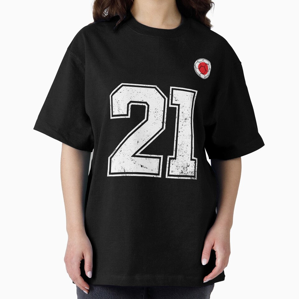 Japan Soccer Number 21 Vintage Sports Fan by LiviuGligoros