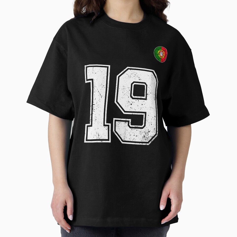 Portugal Soccer Number 19 Vintage Sports Fan by OliviaHayesArt