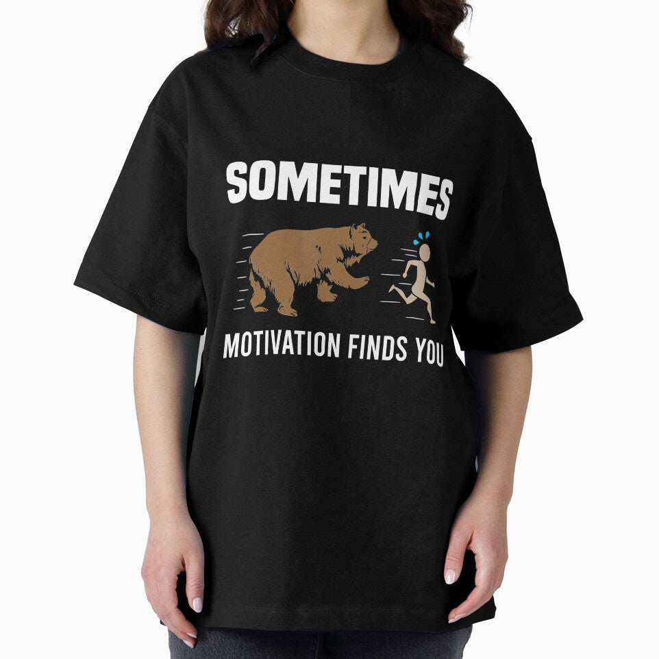 Sometimes Motivation Finds You Camping Hiking by Jutisi