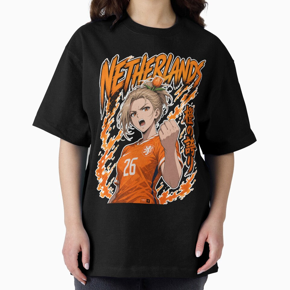 Fierce Netherlands Anime Soccer Girl - World Cup 2026 by Senpai Syndicate