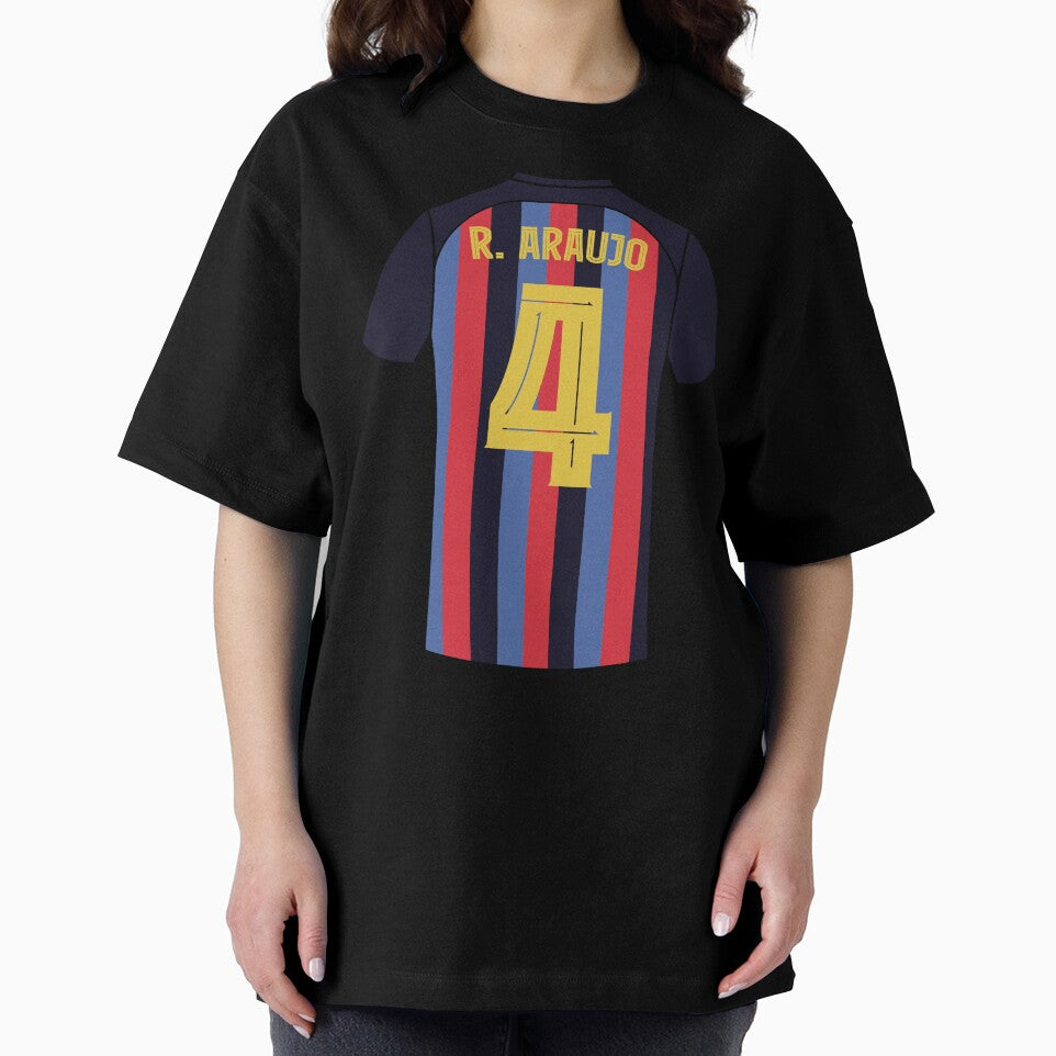 Ronald Araujo Barcelona football jersey number 4 by Justtrendytees