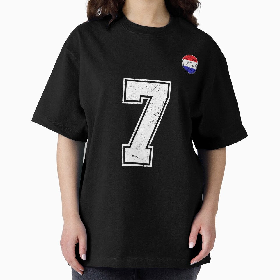 Netherlands Soccer Number 7 Vintage Sports Fan by LiviuGligoros