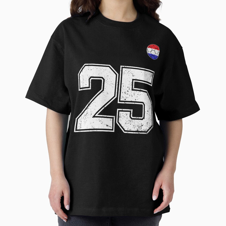 Netherlands Soccer Number 25 Vintage Sports Fan by LiviuGligoros