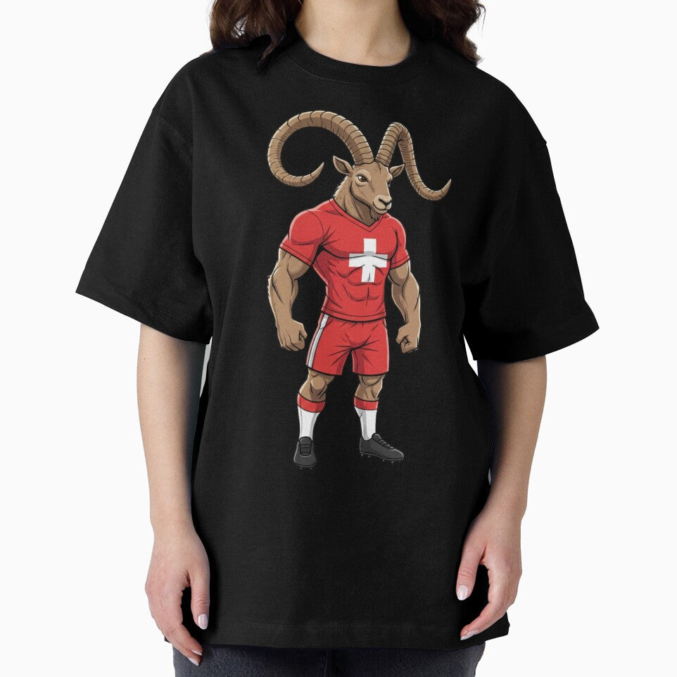 Strong Swiss Ibex Football Mascot 2026 by ArtByKatti