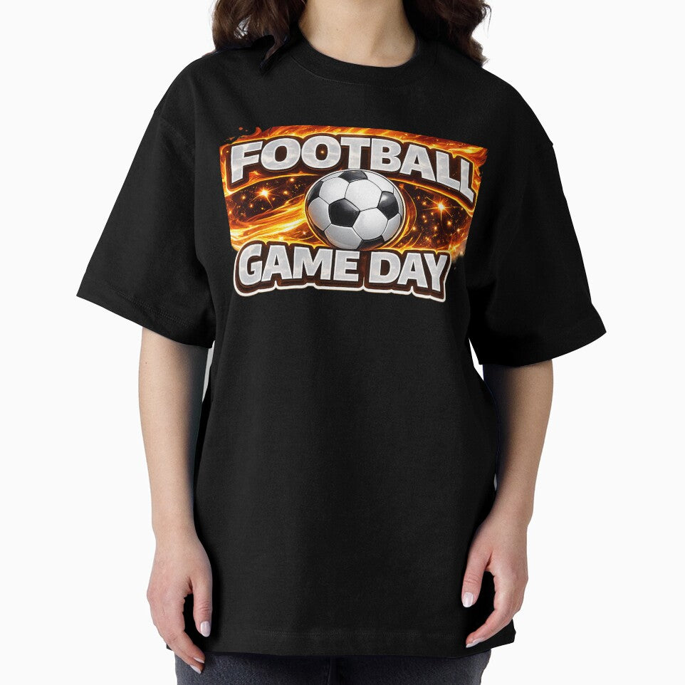 Football Game Day Fiery Flame Soccer Fans by annenambiro
