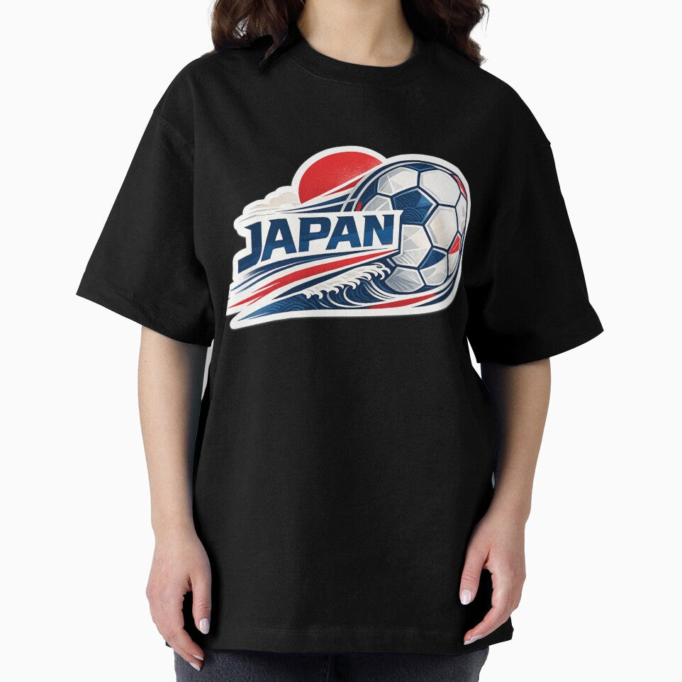 Japan Football Sticker for Fans Who Love Clean Japanese Aesthetic | Minimal Soccer Designq by shlepyart
