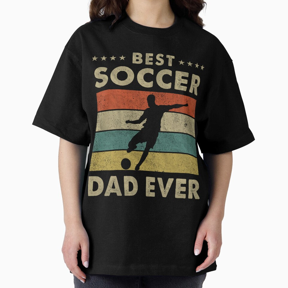 Best Soccer Dad Ever Vintage Soccer Father's Day by RetroStyle247