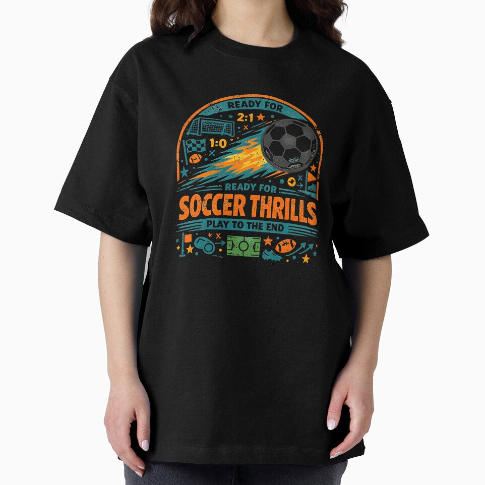 Soccer Thrills Retro Football Art by SplashTastic