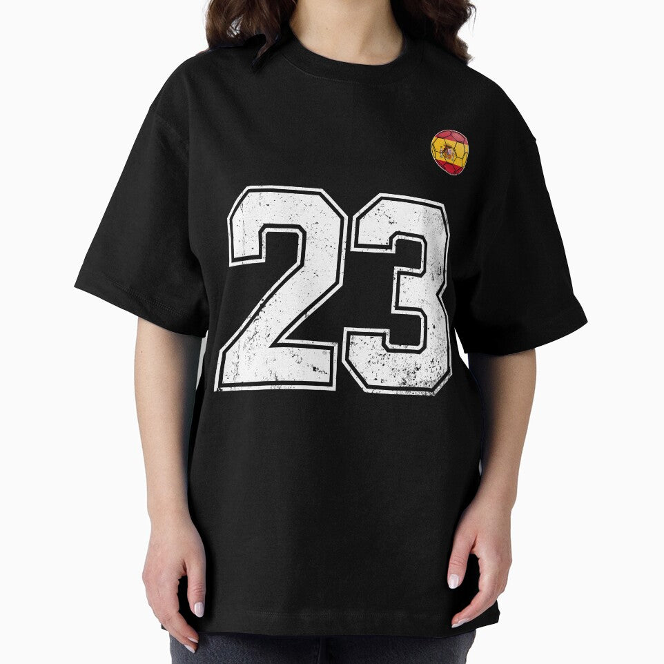 Spain Soccer Number 23 Vintage Sports Fan by KristenosNehk