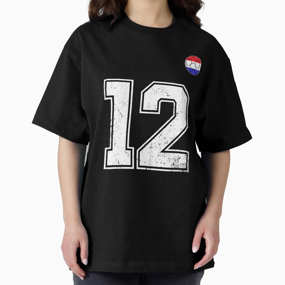 Netherlands Soccer Number 12 Vintage Sports Fan by LiviuGligoros