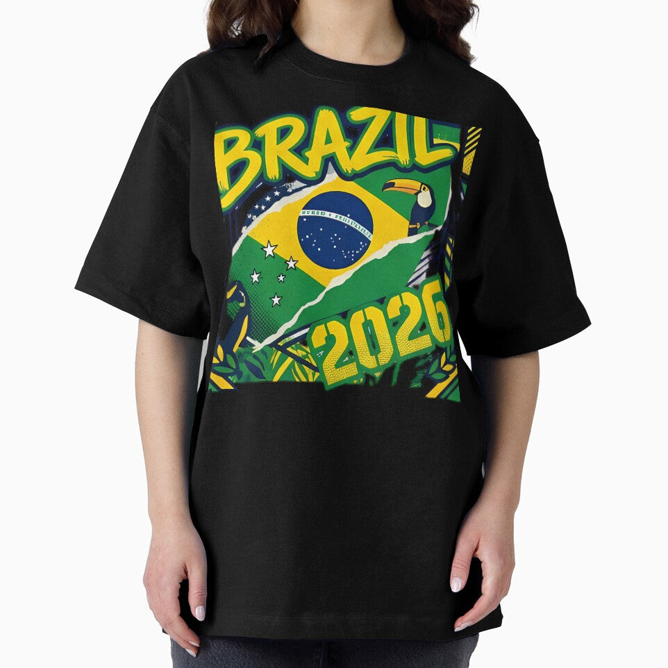 Brazil 2026 Pride - Vibrant Flag and Toucan Soccer Fan Art by digitalbob60