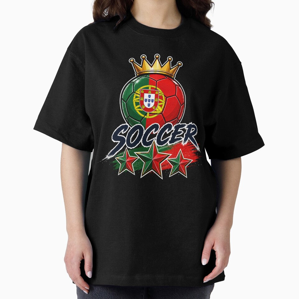 Portugal Flag Crowned Soccer Ball by QuiteOrbit
