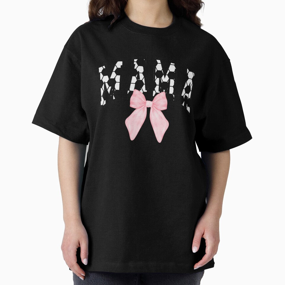Coquette Soccer Mom Cute Soccer Mama Pink Bow by SarahFinnDesign