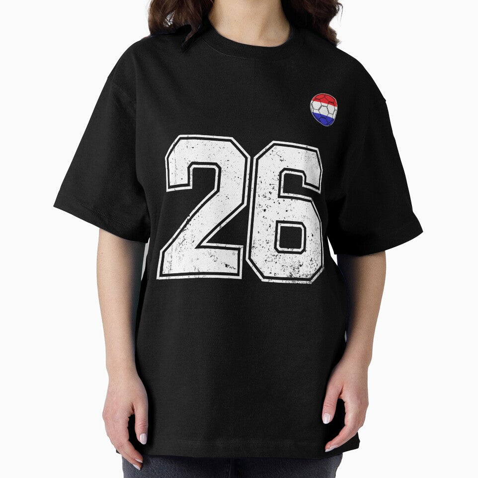 Netherlands Soccer Number 26 Vintage Sports Fan by LiviuGligoros