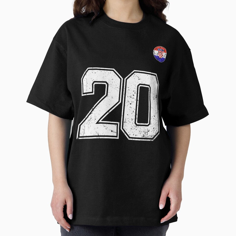 Croatia Soccer Number 20 Vintage Sports Fan by KristenosNehk