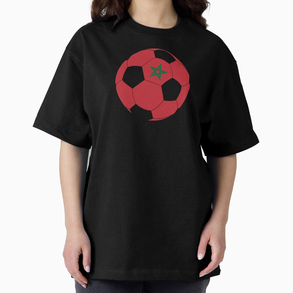 Morocco Football Morocco Gift Sport T-Shirt by MarlowLoom