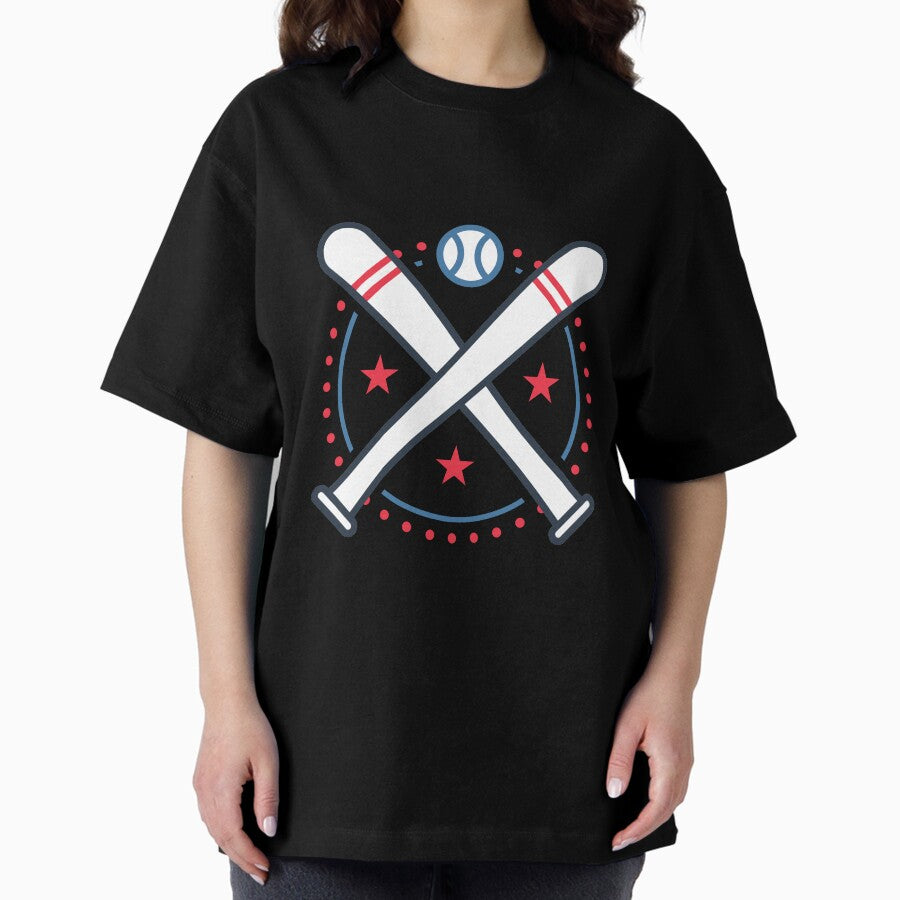 Baseball League Oversized T-Shirt Hoodie, Sweatshirt | PureTeeCo.com