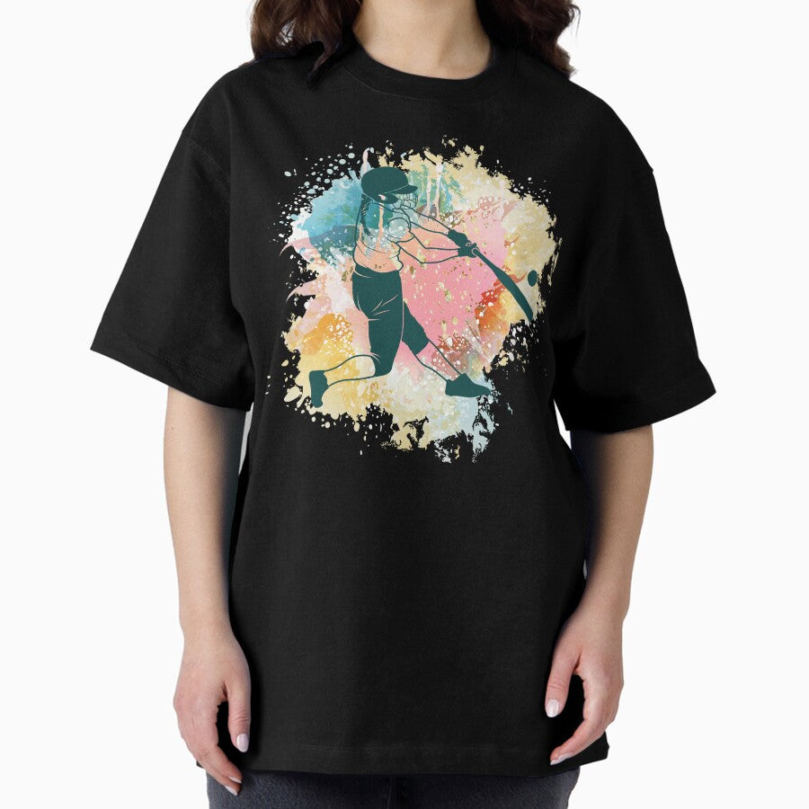 Baseball Teen Girl Gift Baseball Woman Oversized T-Shirt Hoodie, Sweatshirt | PureTeeCo.com