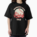 BASEBALL DAD Oversized T-Shirt Hoodie, Sweatshirt | PureTeeCo.com