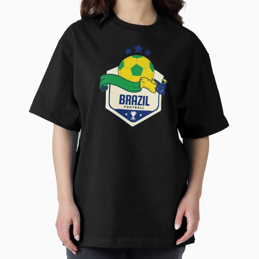 brazil football and soccer team FIFA worldcup Oversized T-Shirt Hoodie, Sweatshirt | PureTeeCo.com