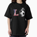 American soccer Oversized T-Shirt Hoodie, Sweatshirt | PureTeeCo.com