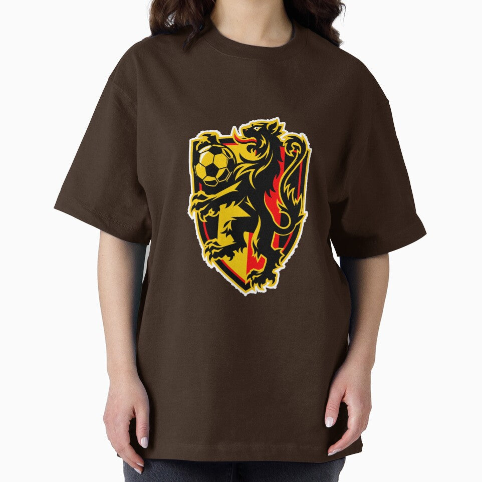 Belgian Lion Football Supporters Crest by JaaGo PopLab