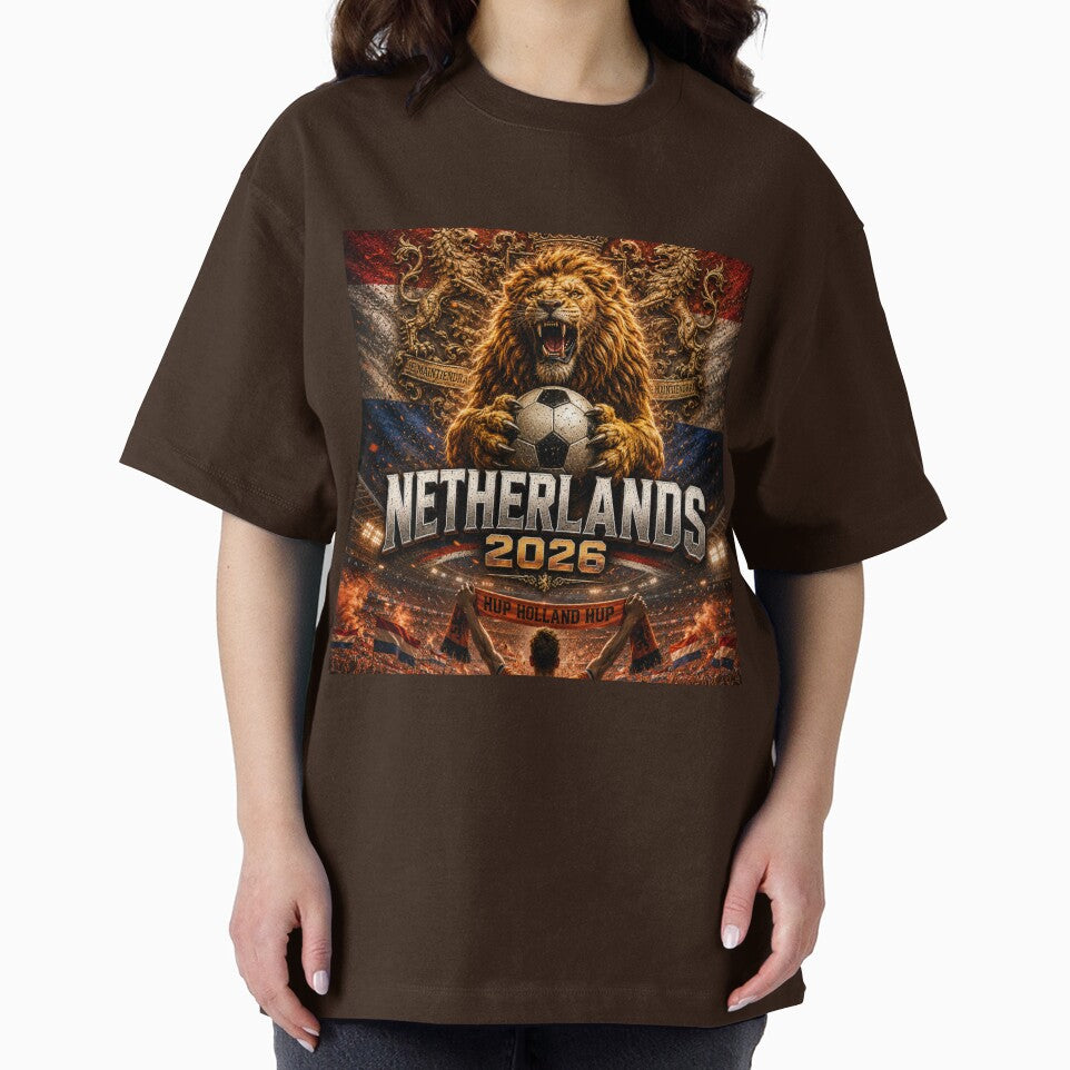 Netherlands Football Lion 2026 | Oranje Pride Dutch Soccer Fan Art | World Cup Inspired Graphic by Winetastic-Art