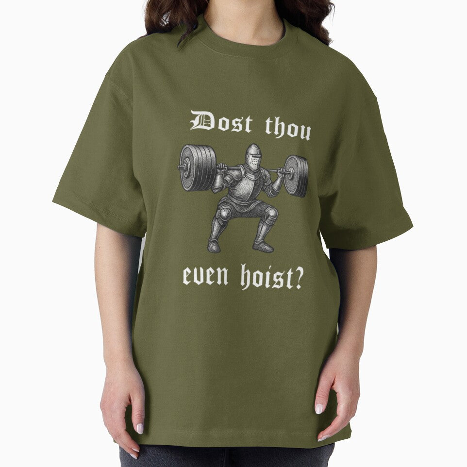 Dost Thou Even Hoist – Medieval Gym Knight Funny Workout Meme by Inkvado